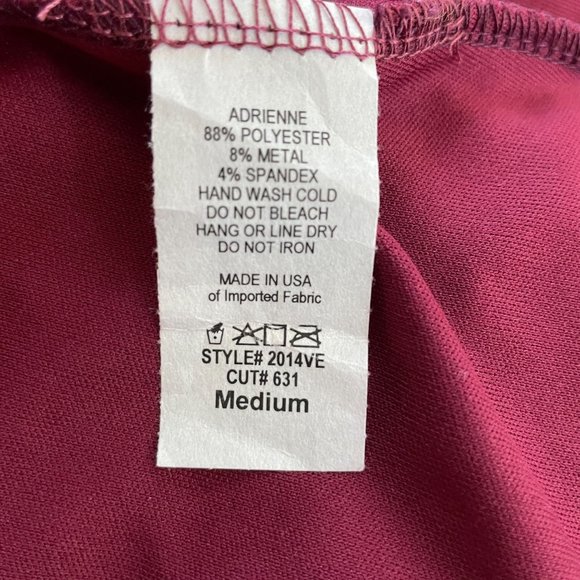 Adrienne Vittadini Burgundy Velvet Sleeveless Dress M NWT - Picture 7 of 10